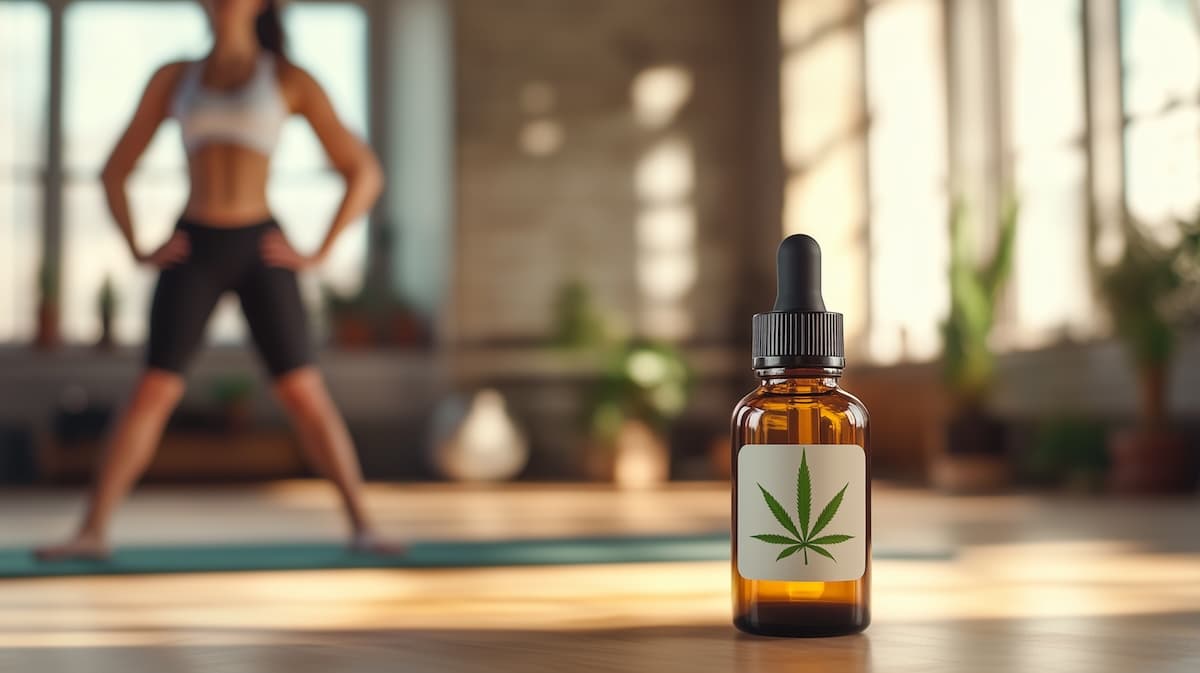 Huile de cbd et femme au sport